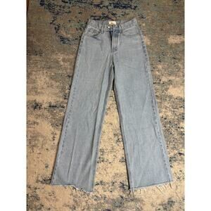 Made by Rubies Women’s Jeans Size M Blue Denim Straight Leg Raw Hem High Rise